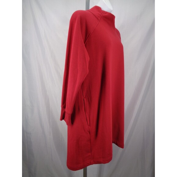 Athleta Red Cozy Karma Sweatshirt Dress Plus Size 2X New - Picture 5 of 15